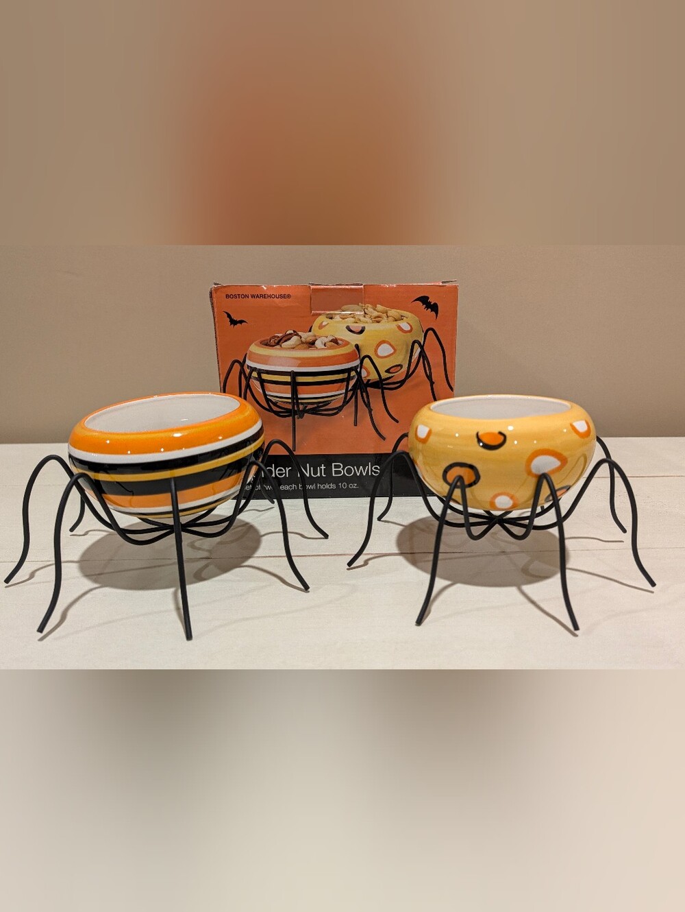 Halloween Spider Bowls Cute & Creepy Candy Small Serving Bowls